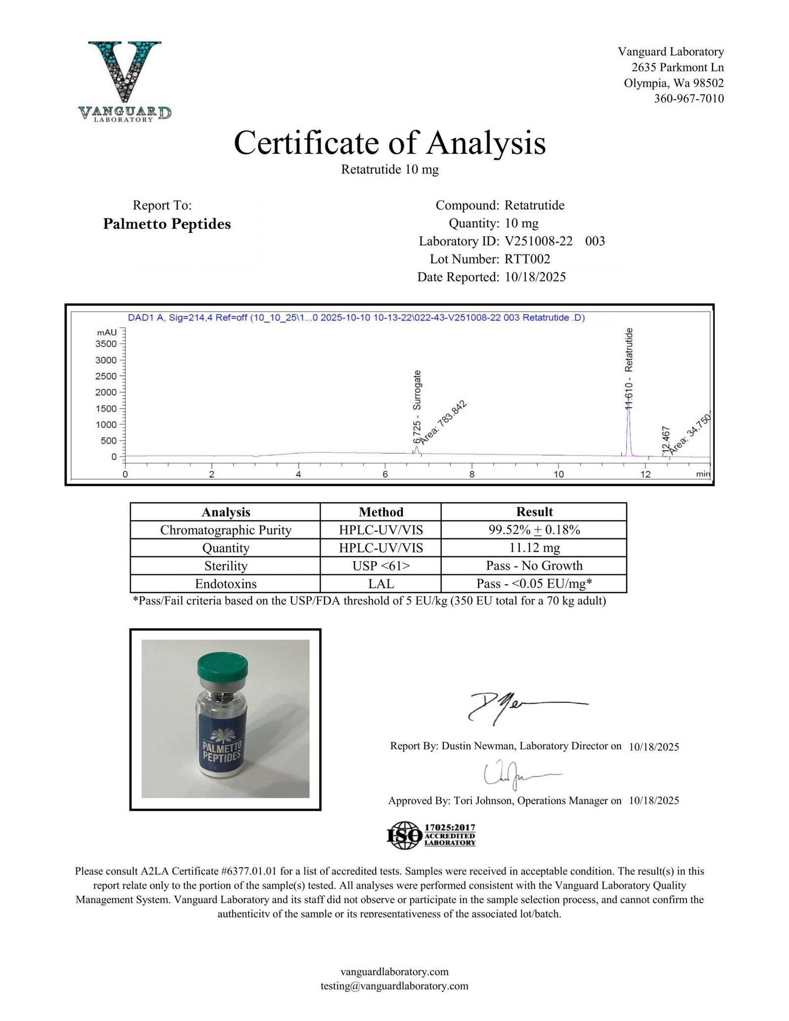 Retatrutide 10mg/20mg Research Peptide | Triple Agonist | Metabolic & Weight Loss Research | COA Verified - Image 2